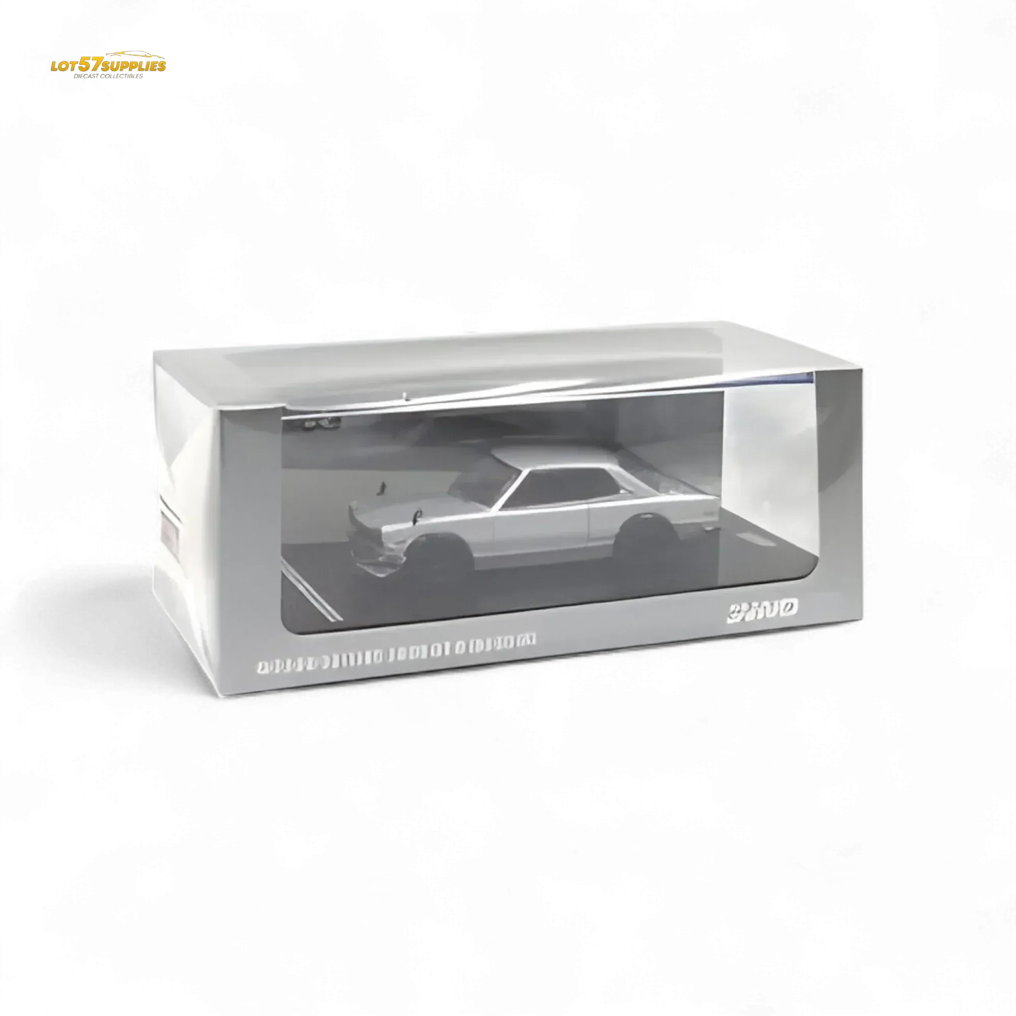 Inno64 Nissan Skyline 2000GT-R (KPGC10) Silver 1:64 - Image 3