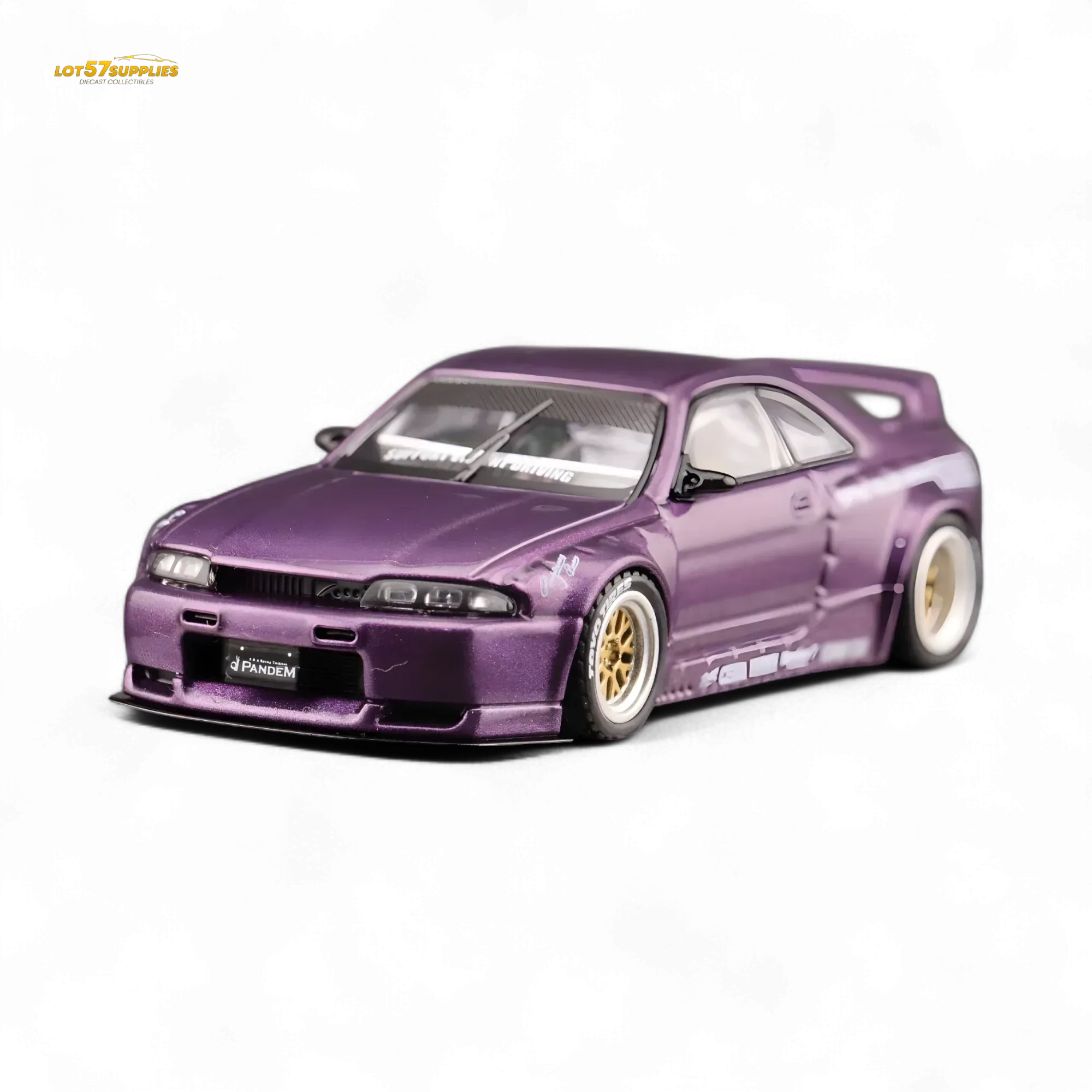 Inno64 Nissan Skyline GT-R R33 Pandem Rocket Bunny Purple 1:64 - Image 7