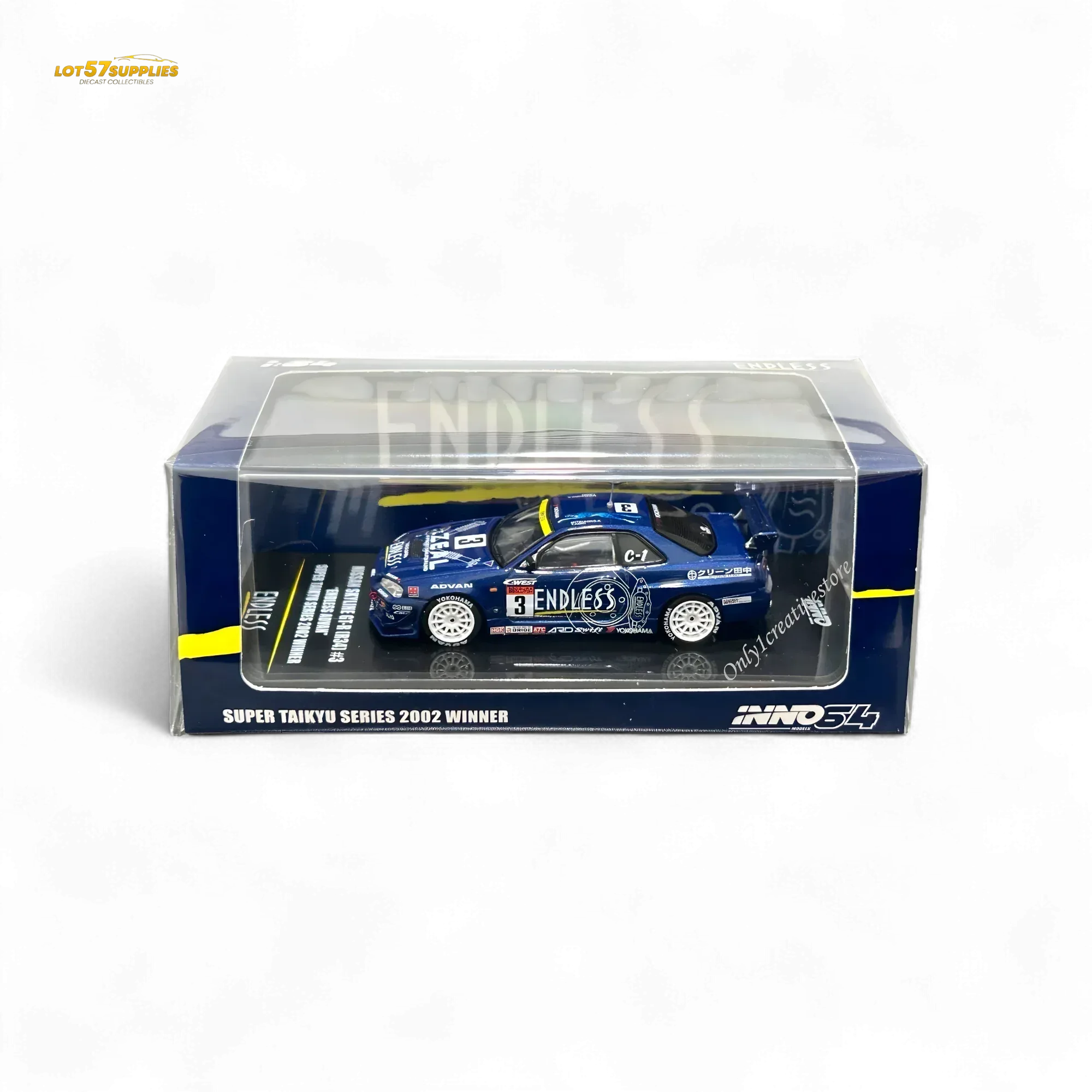 Inno64 Nissan Skyline GT-R R34 #3 Endless Advan 1:64 - Image 2