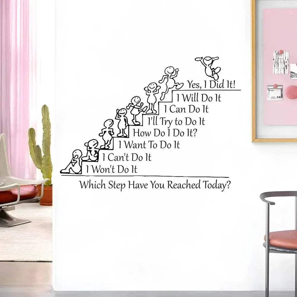 Inspiring Wall Sticker Removable Teamwork Quotes Office - Image 4