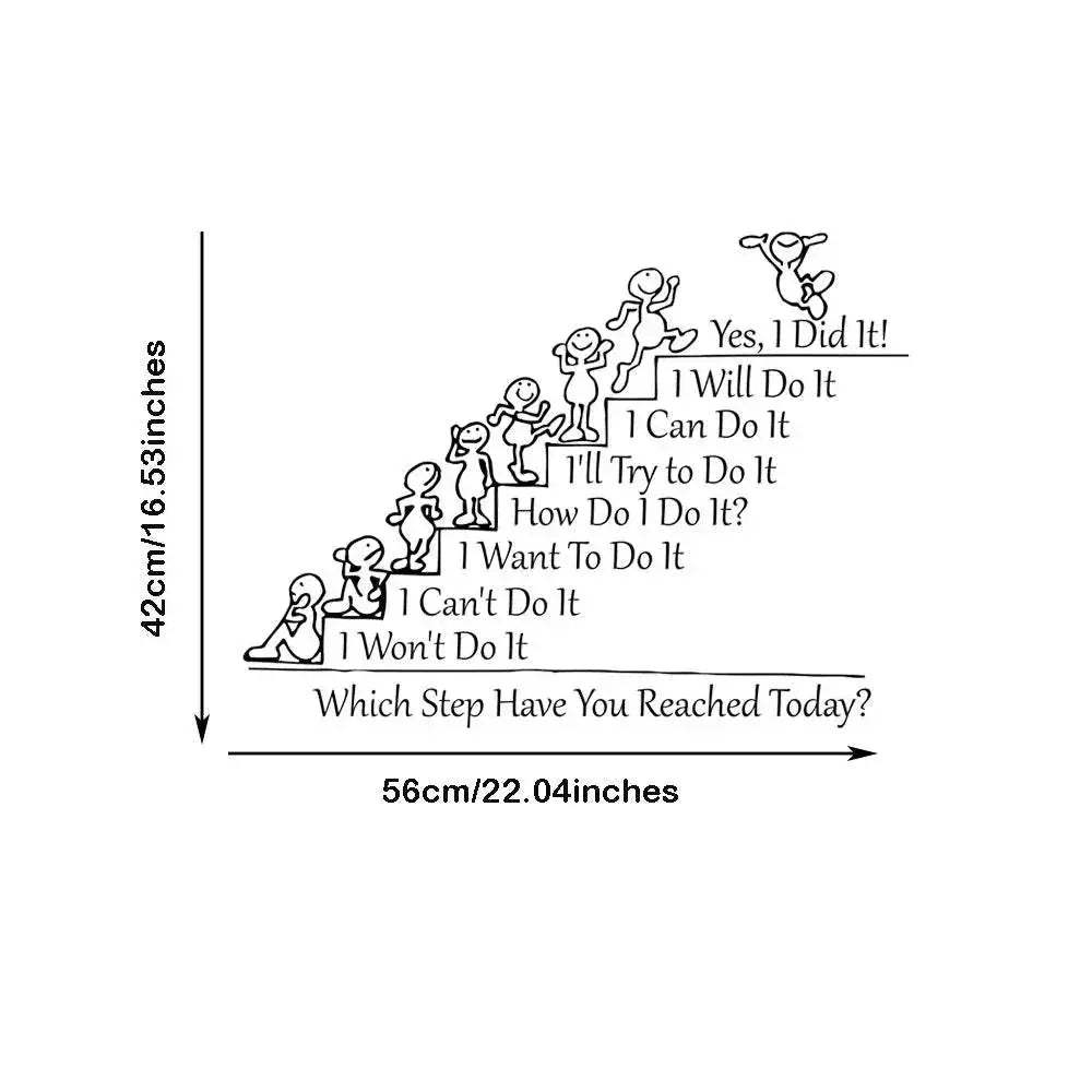 Inspiring Wall Sticker Removable Teamwork Quotes Office - Image 6