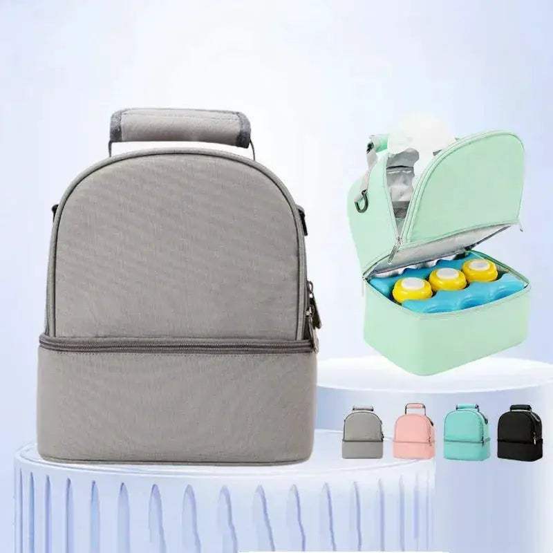 Insulated Diaper Bag With Large Capacity Lunch Bag