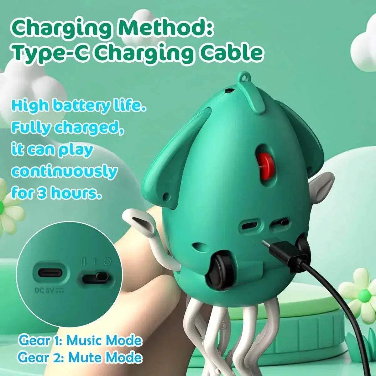 Interactive Octopus Toy Educational Dancing Lights For Kids - Image 4