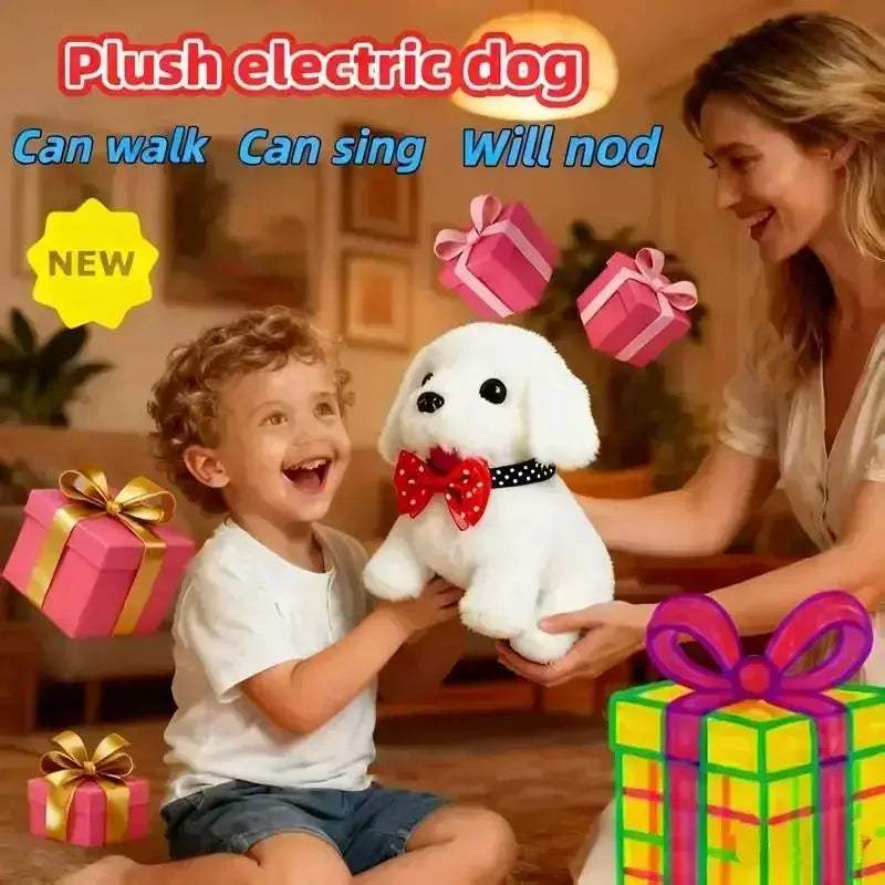 Interactive Plush Dog Toy Walking Robot Pet For Kids - Image 2