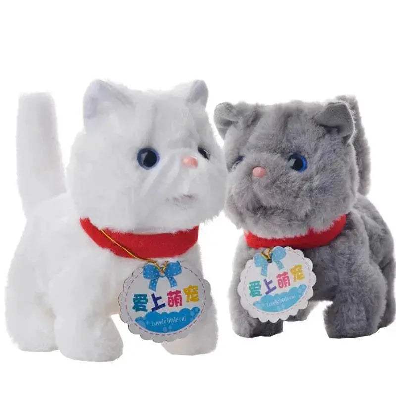 Interactive Robot Cat Toy Walking Miaowing For Kids