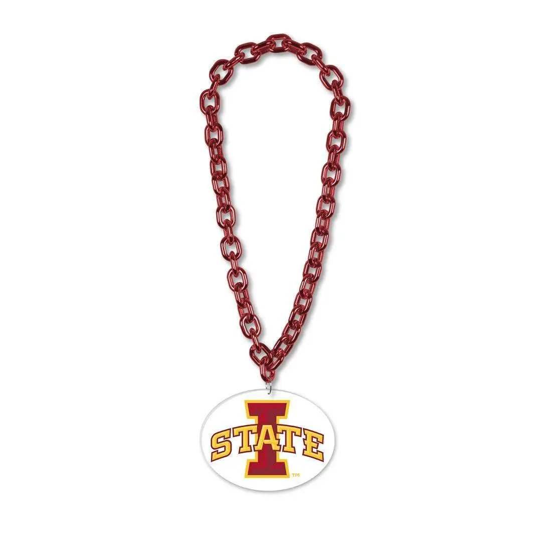 Iowa State Cyclones Necklace Big Fan Chain 38 Inch