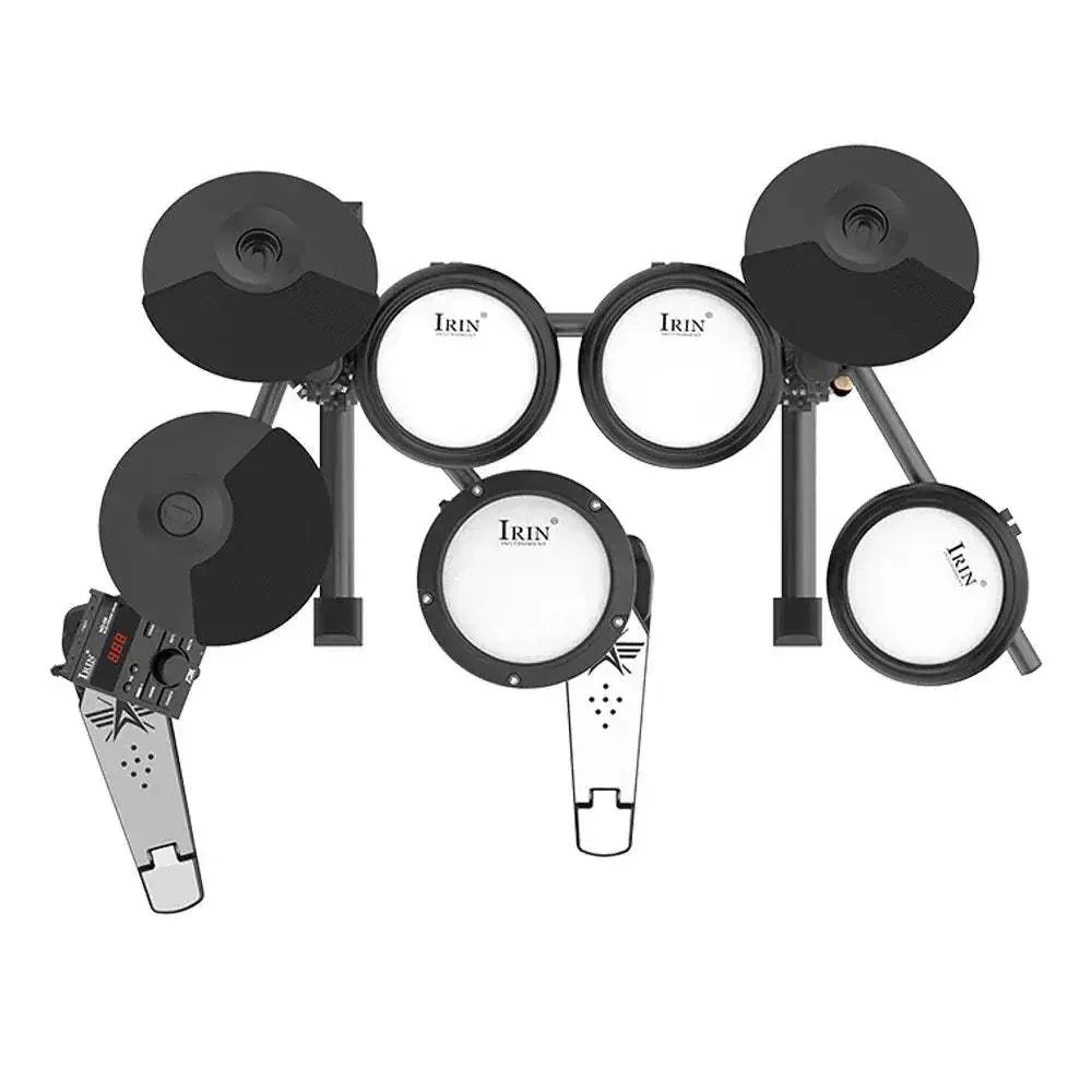 IRIN ND08 Pro Electronic Drum Kit Bluetooth MIDI Mesh Heads - Image 3