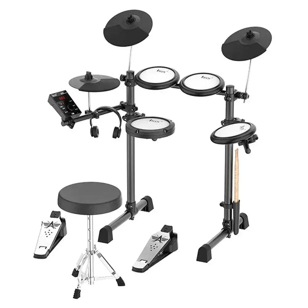 IRIN ND08 Pro Electronic Drum Kit Bluetooth MIDI Mesh Heads - Image 6
