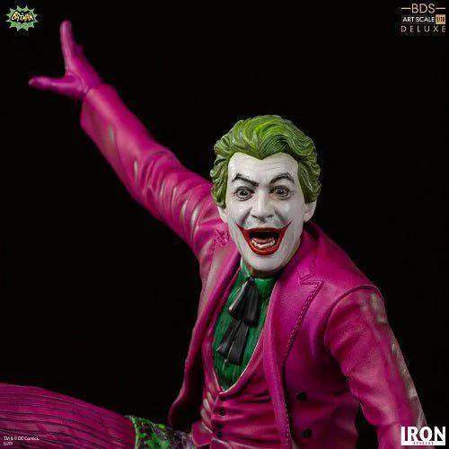 Iron Studios DC Batman 66 The Joker Deluxe BDS Art Scale 1/10 Statue - Image 4
