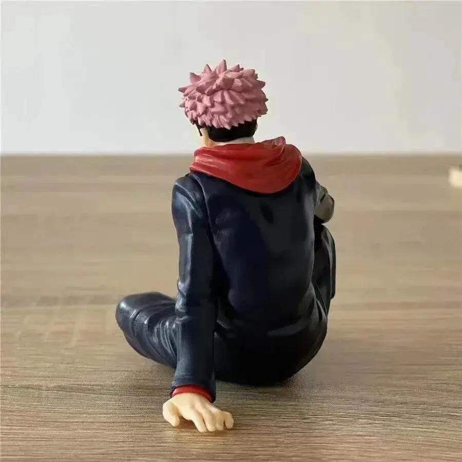 Itadori Yuji Sitting Figurines, Jujutsu Kaisen Anime Collectible Figures 3 in - Image 2