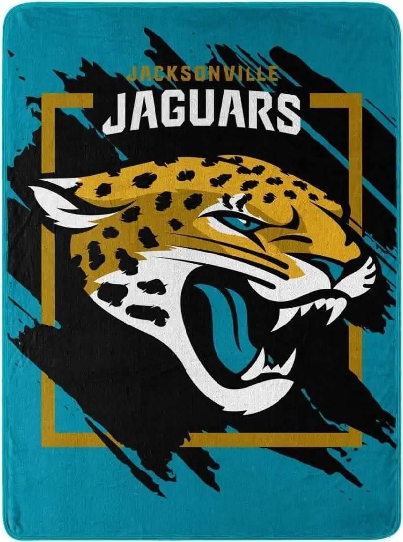 Jacksonville Jaguars Micro Raschel Blanket 46x60 Dimensional