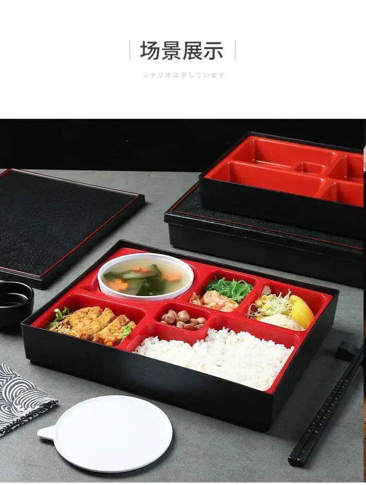 Japanese Style Business Lunch Box, Wood Grain Sushi Cooking Lunch Box, Food Storage Container - Image 23