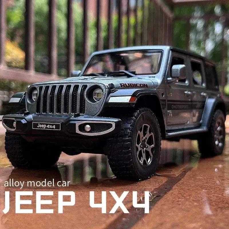 Jeep Wrangler 1 22 Diecast Alloy Pull Back Model Car With Sound And Light