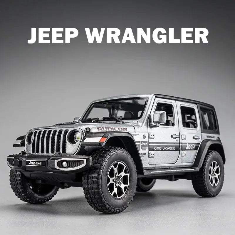 Jeep Wrangler 1 22 Diecast Alloy Pull Back Model Car With Sound And Light - Image 5
