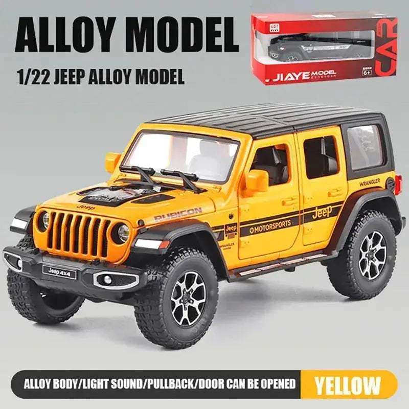 Jeep Wrangler 1 22 Diecast Alloy Pull Back Model Car With Sound And Light - Image 8