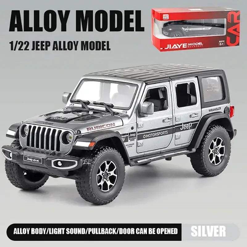 Jeep Wrangler 1 22 Diecast Alloy Pull Back Model Car With Sound And Light - Image 9