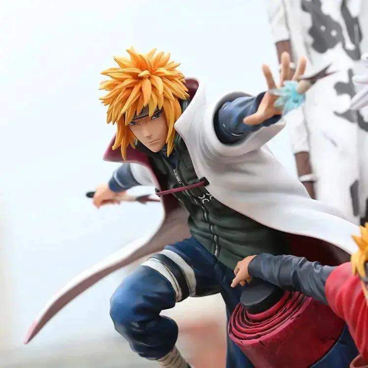 Jiraiya Minato and Naruto Anime Figurines, NARUTO SHIPPUDEN Figures Master and Apprentice Figure 41cm - Image 5