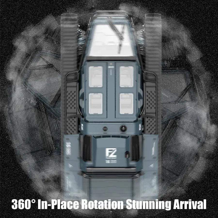 LED Light RC Tank Full Scale Remote Control Off Road - Image 4
