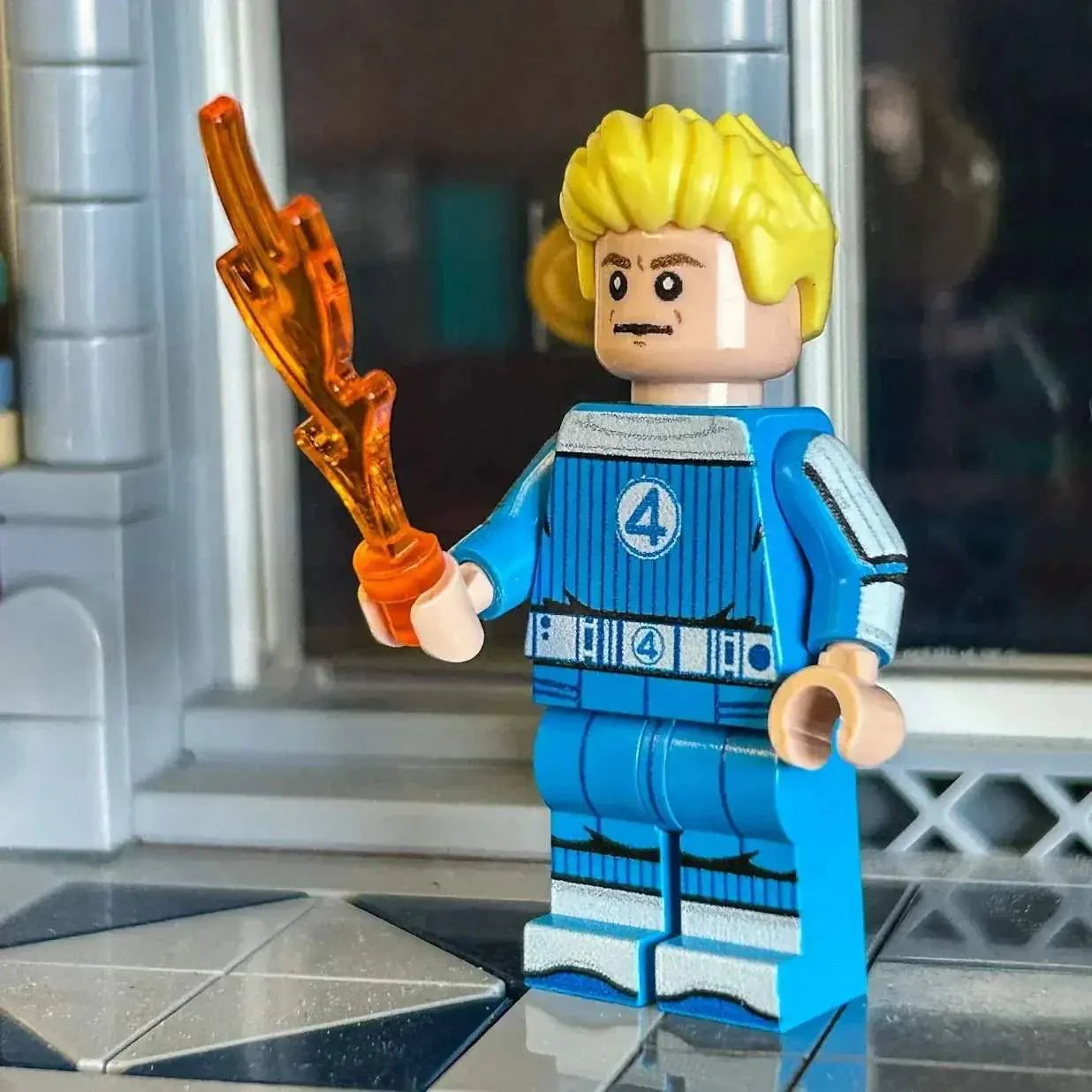 JOHNNY FIRE (FanPlastic 4) made using LEGO parts - B3 Customs - Image 2