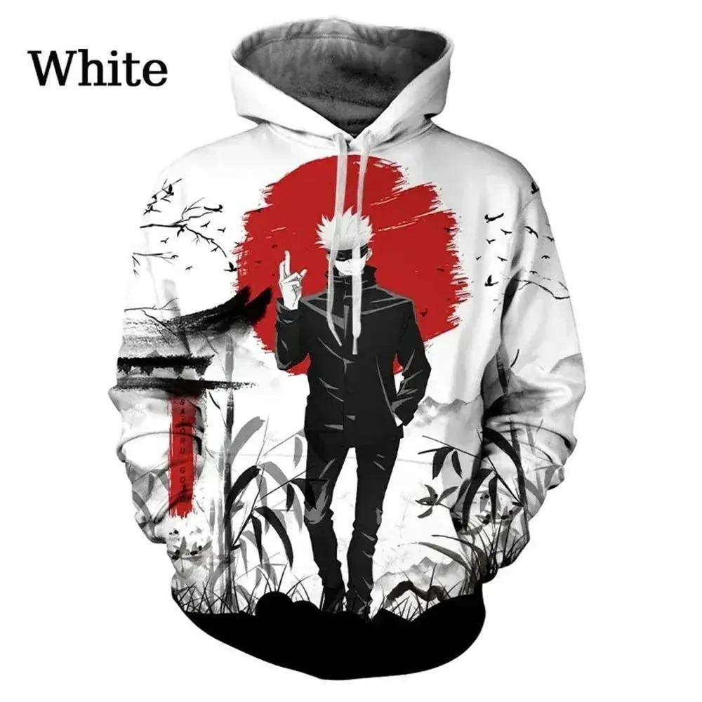 Jujutsu Kaisen Anime Pattern Men's Hoodie, Sweatshirt Men's Hoodie Fashion Pullover New Men's Clothing - Image 6