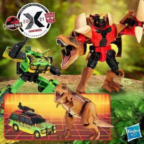 Jurassic Park Transformers Mash-Up Tyrannocon Rex and Autobot JP93 Set - Image 3