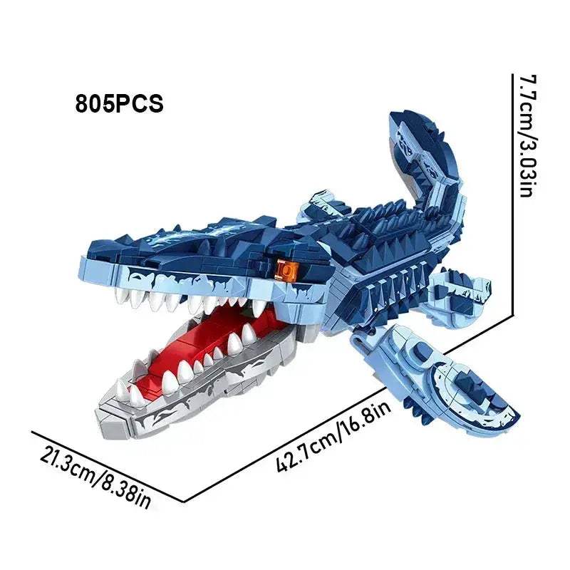 Jurassic World Mosasaurus Attack Bricks For Creative Play - Image 10