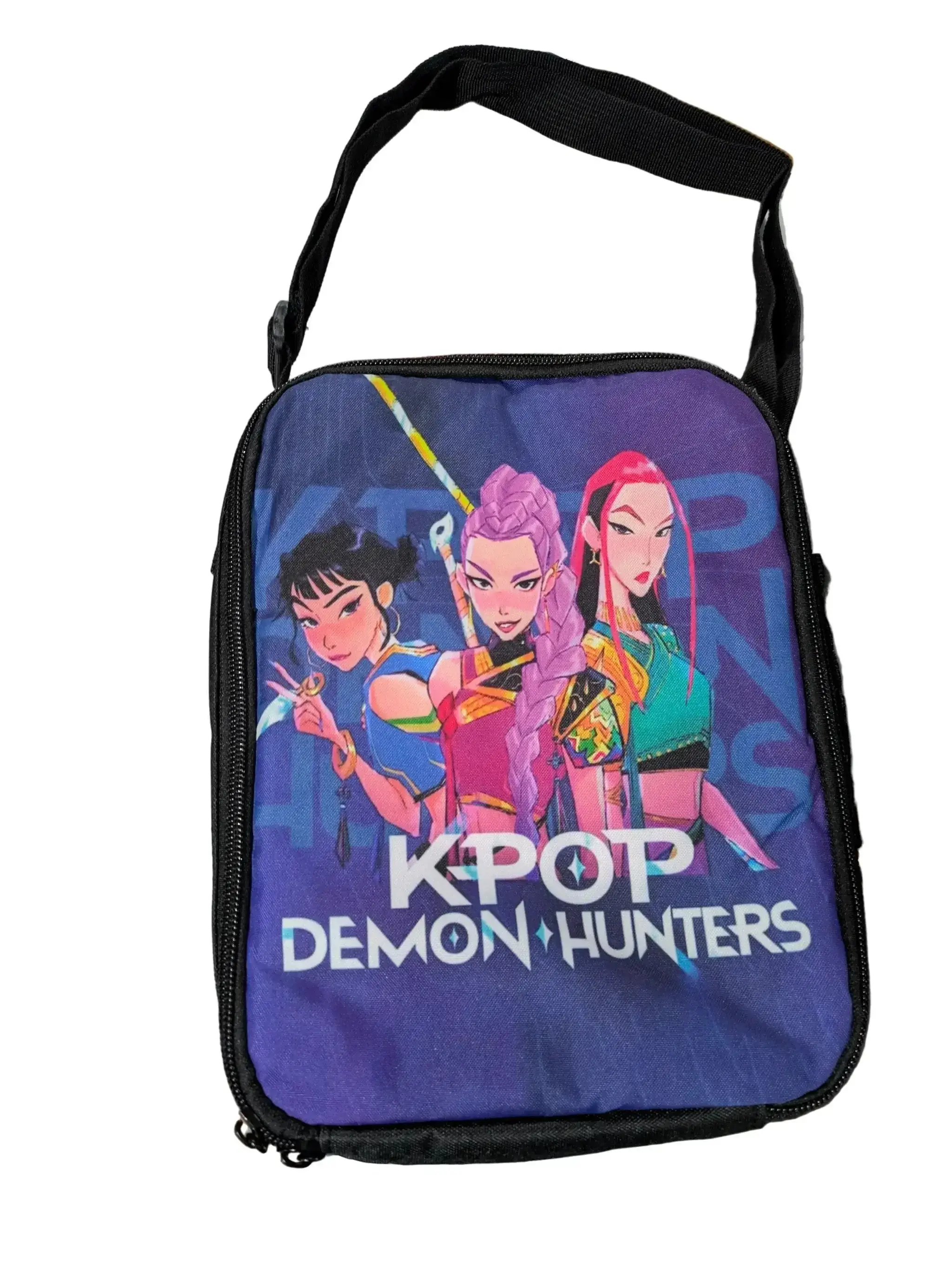 K Pop Demon Hunters Trio Lightweight Shoulder Lunch Bag