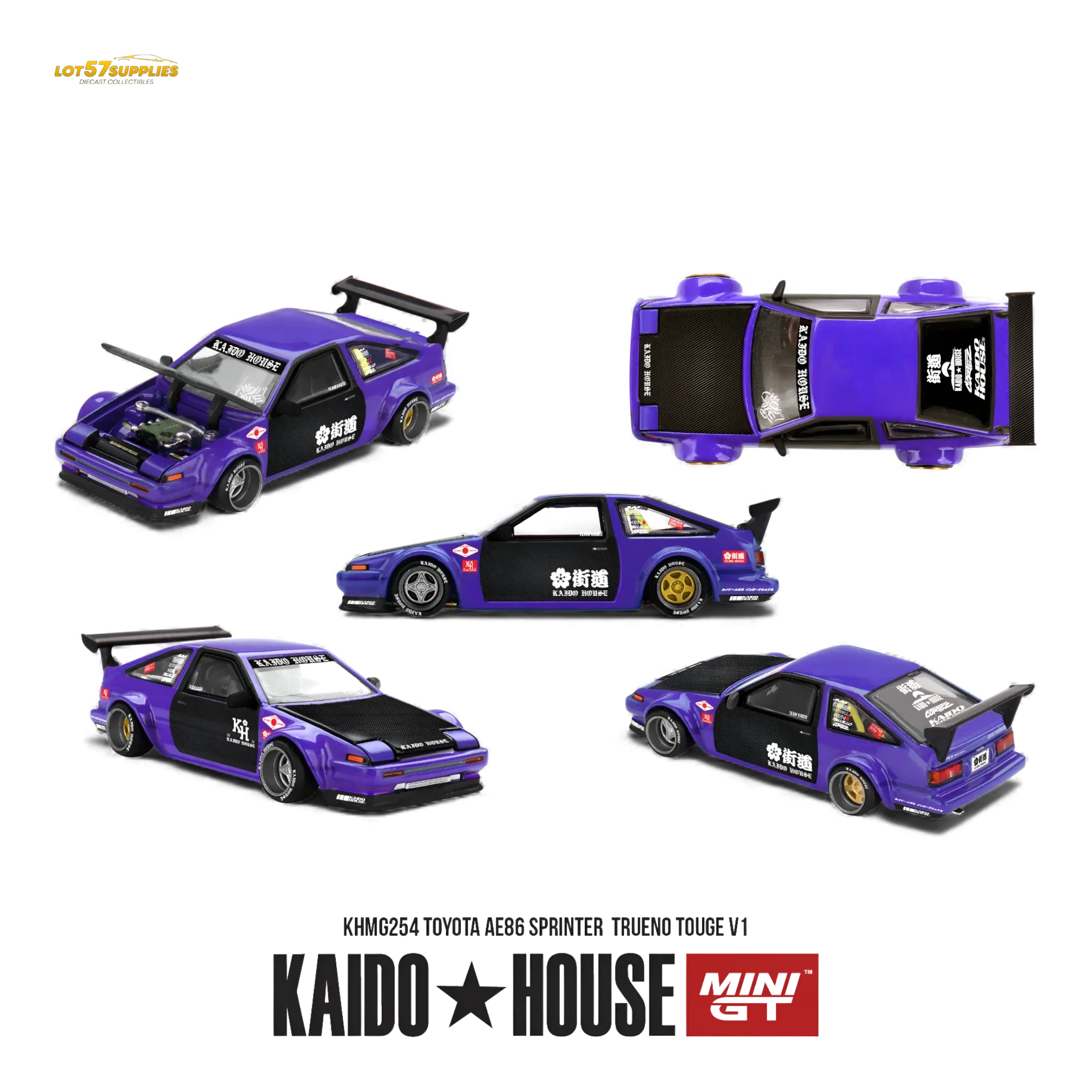 (Pre-Order) Kaido House Toyota AE86 Sprinter Trueno 1:64