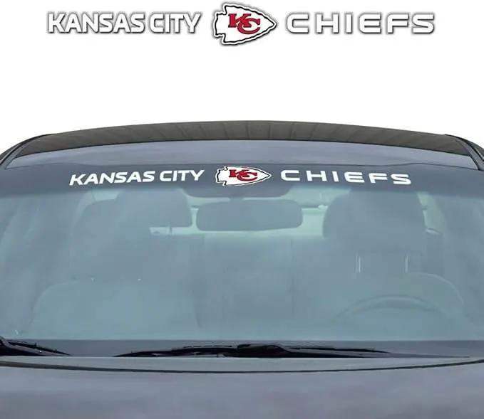Kansas City Chiefs Windshield Decal 35 by 4 Team Logo