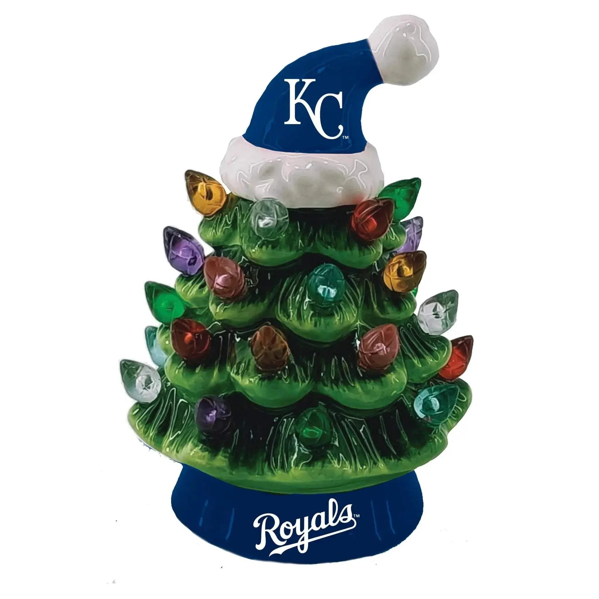 Kansas City Royals LED Christmas Tree 4 Inch Tabletop