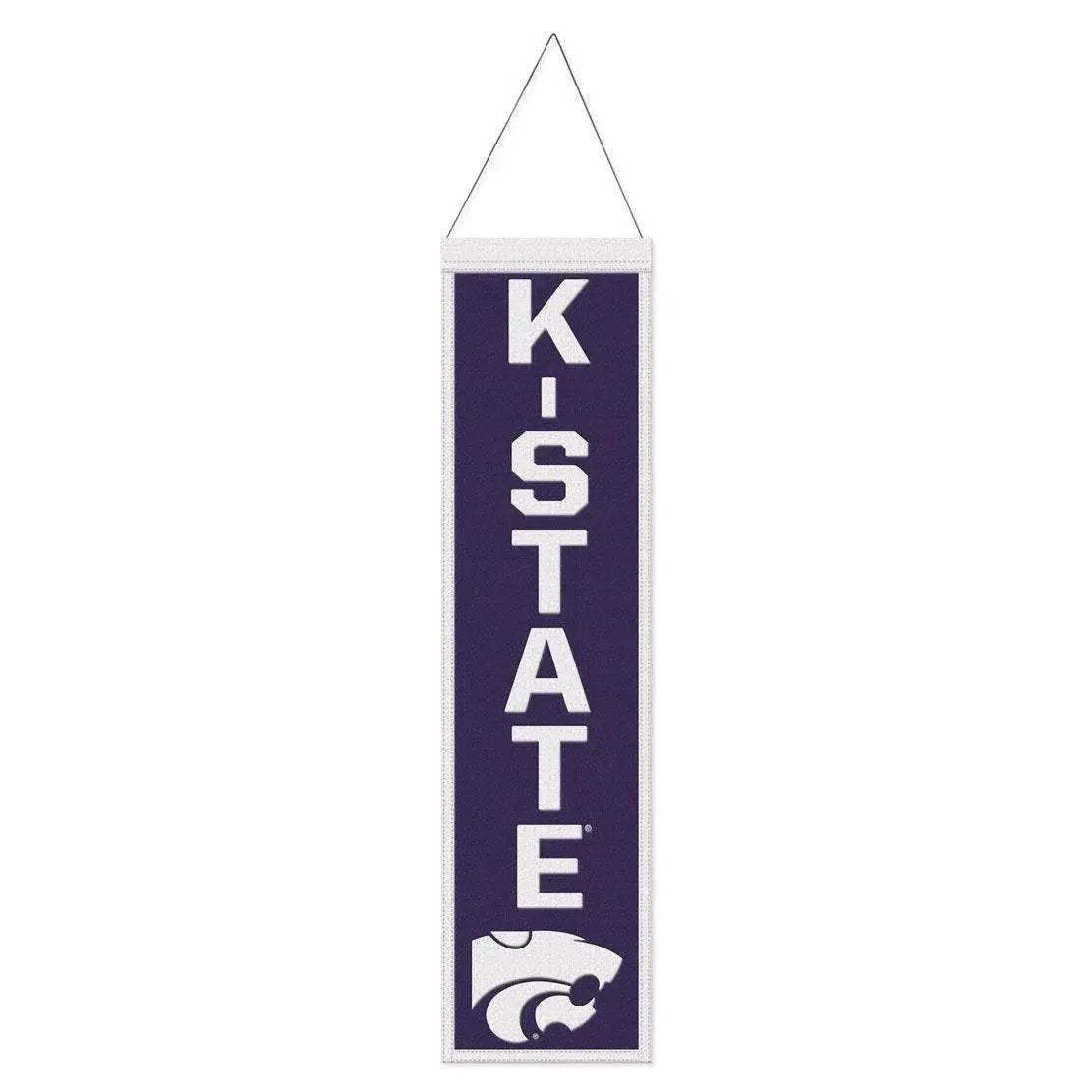 Kansas State Wildcats Wool Banner 8x32 Heritage Slogan