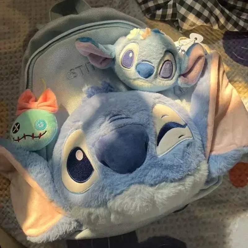 Stitch Backpack Plush Large Capacity Disney Lilo Schoolbag