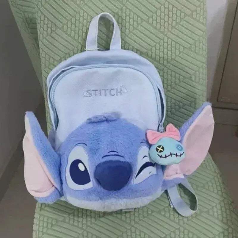 Stitch Backpack Plush Large Capacity Disney Lilo Schoolbag - Image 4