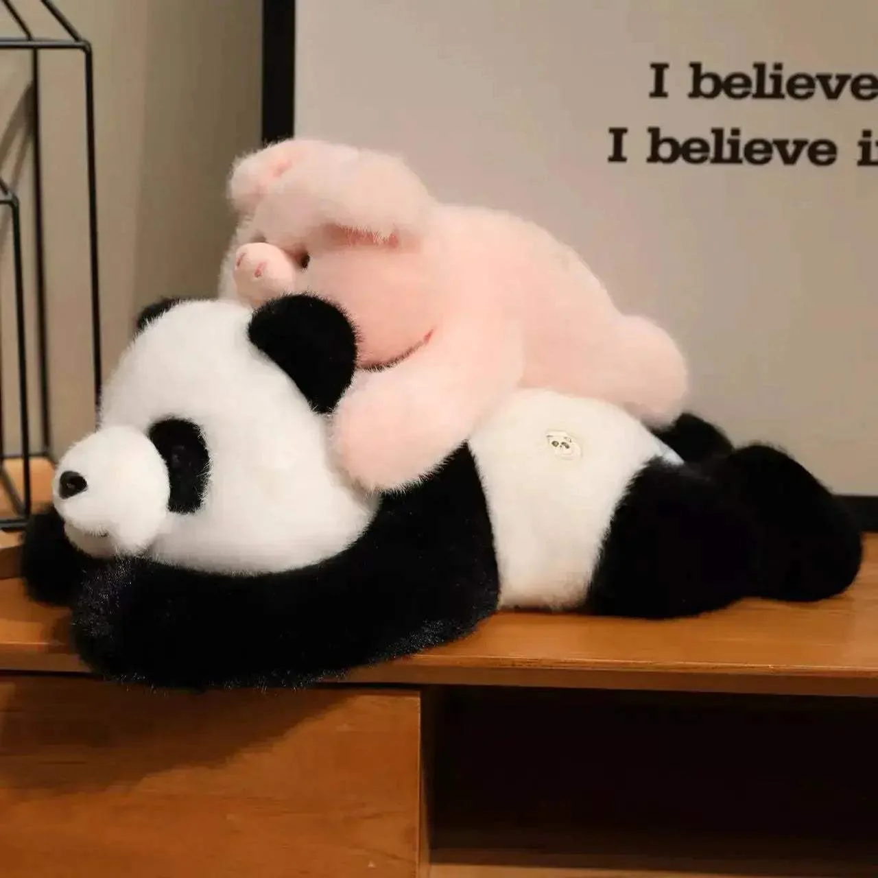 Kawaii Panda Plush Toy Handmade Doll Gift For Kids - Image 3