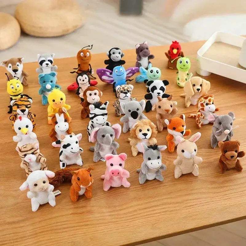 Kawaii Plush Doll Finger Puppet Toy Educational Fun for Kids - Image 6