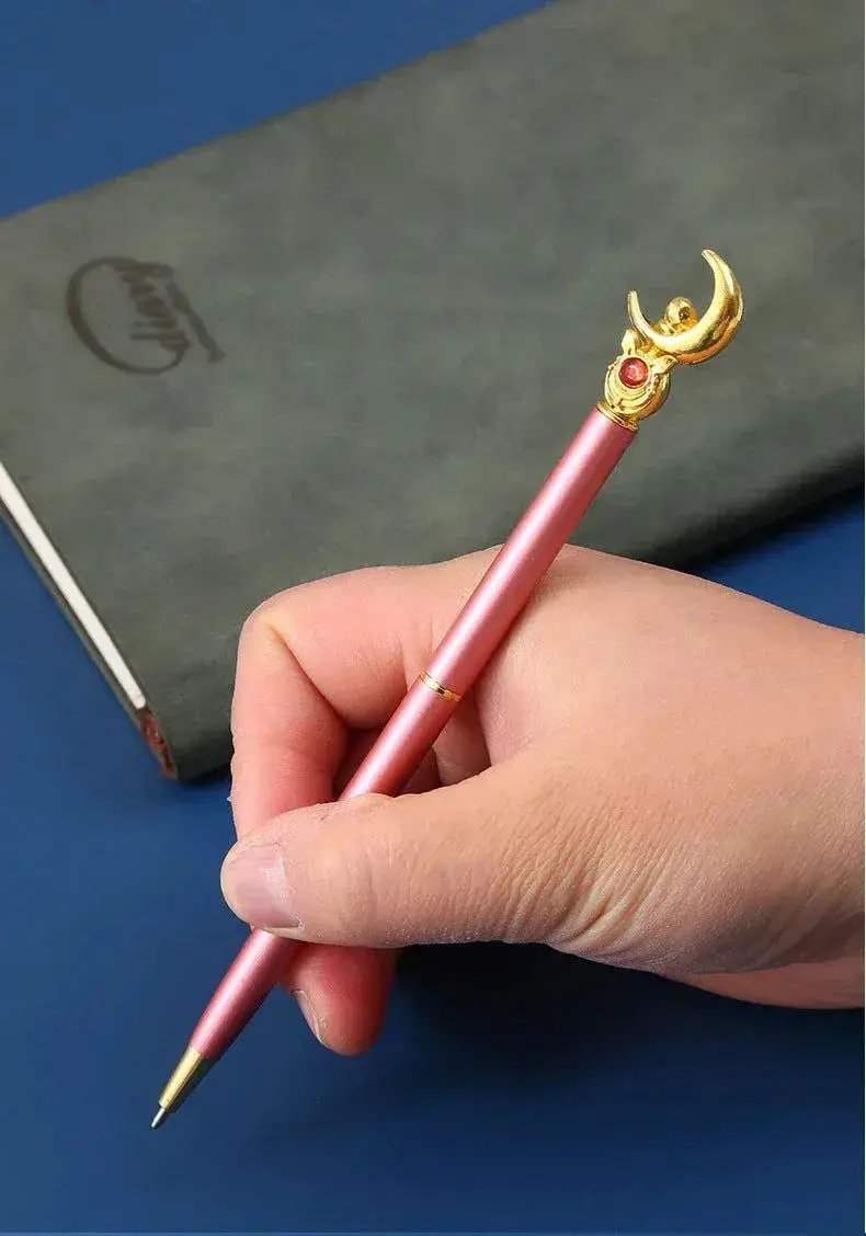 Kawaii Sailor Moon Ballpoint Pen, Black Office Pen Stationery Supplies School Student Gifts - Image 11