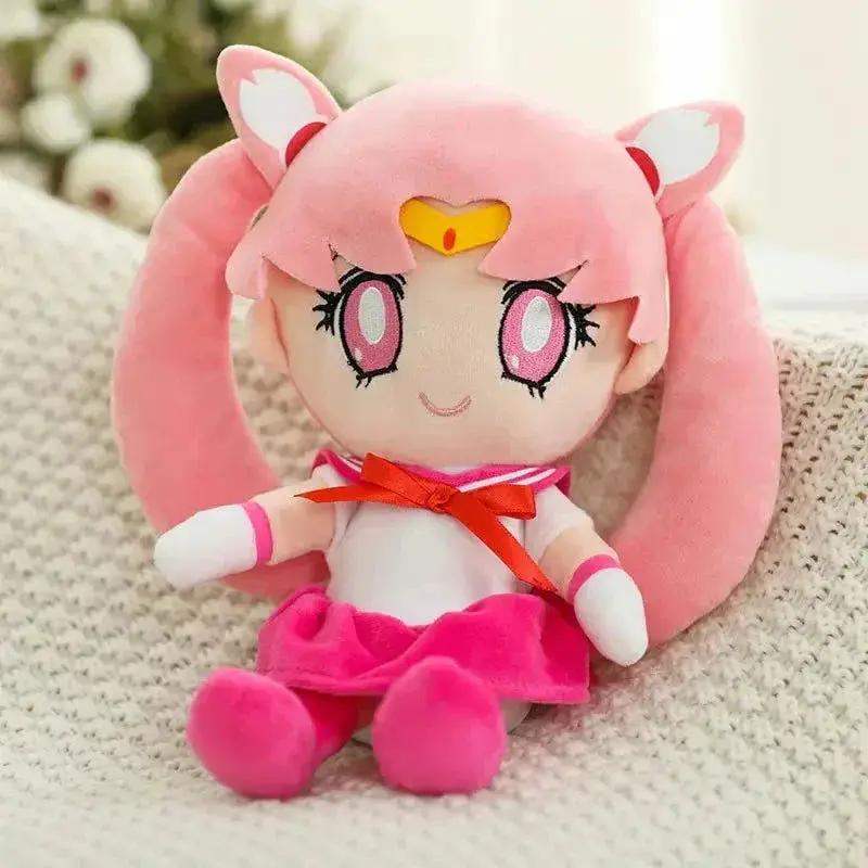 Kawaii Sailor Moon Plush Toy, Moon Cat Moon Hare Cute Girl Heart Filled Anime Doll Bedroom Decoration 25CM - Image 6