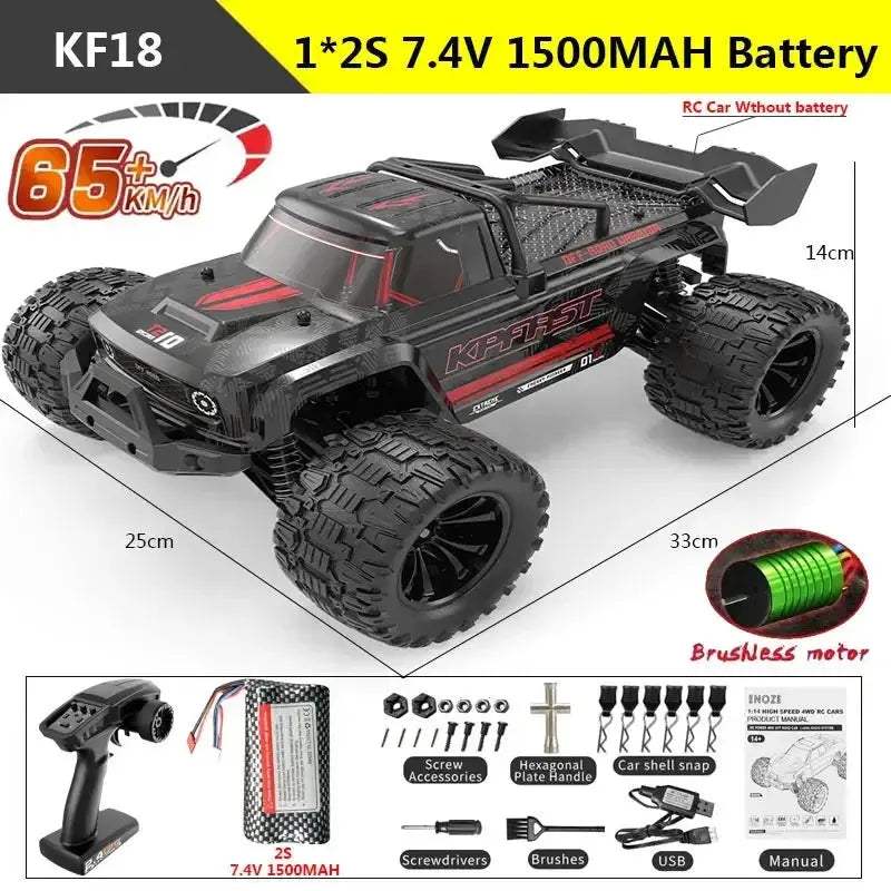 KF18 1to14 4WD RC Car With Brushless Motor High Speed - Image 8