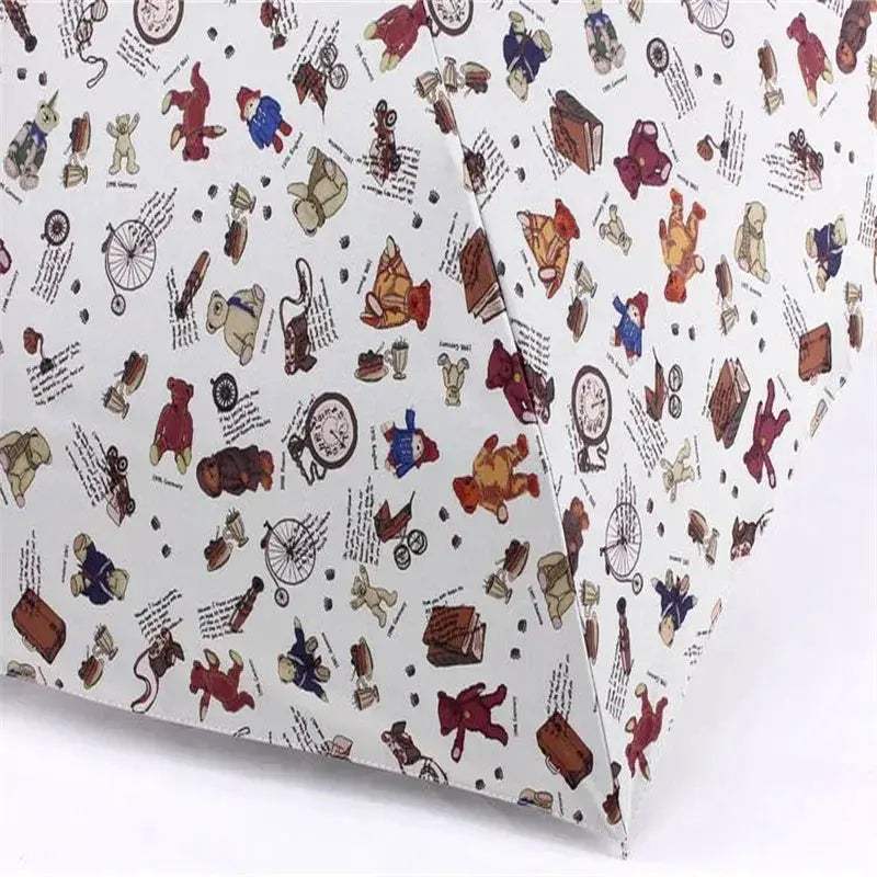 Kids Bear Cartoon Umbrella With UV Protection For Rain - Image 4