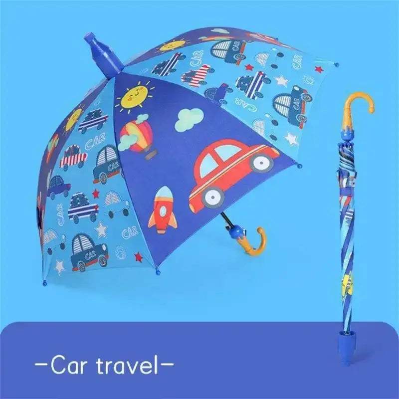Kids Cartoon Automatic Umbrella Windproof Long Handle - Image 10