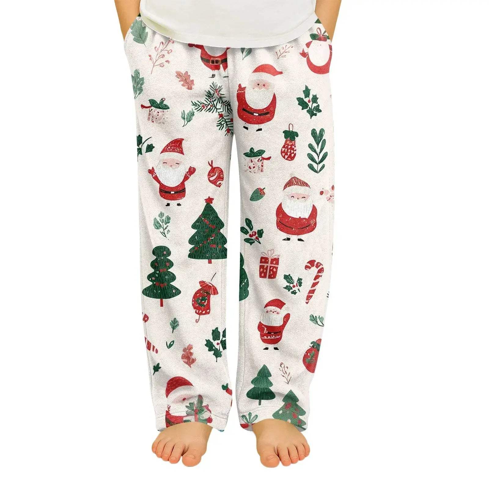 Kids Christmas Pajama Pants Loose Fit Comfort Cartoon - Image 4