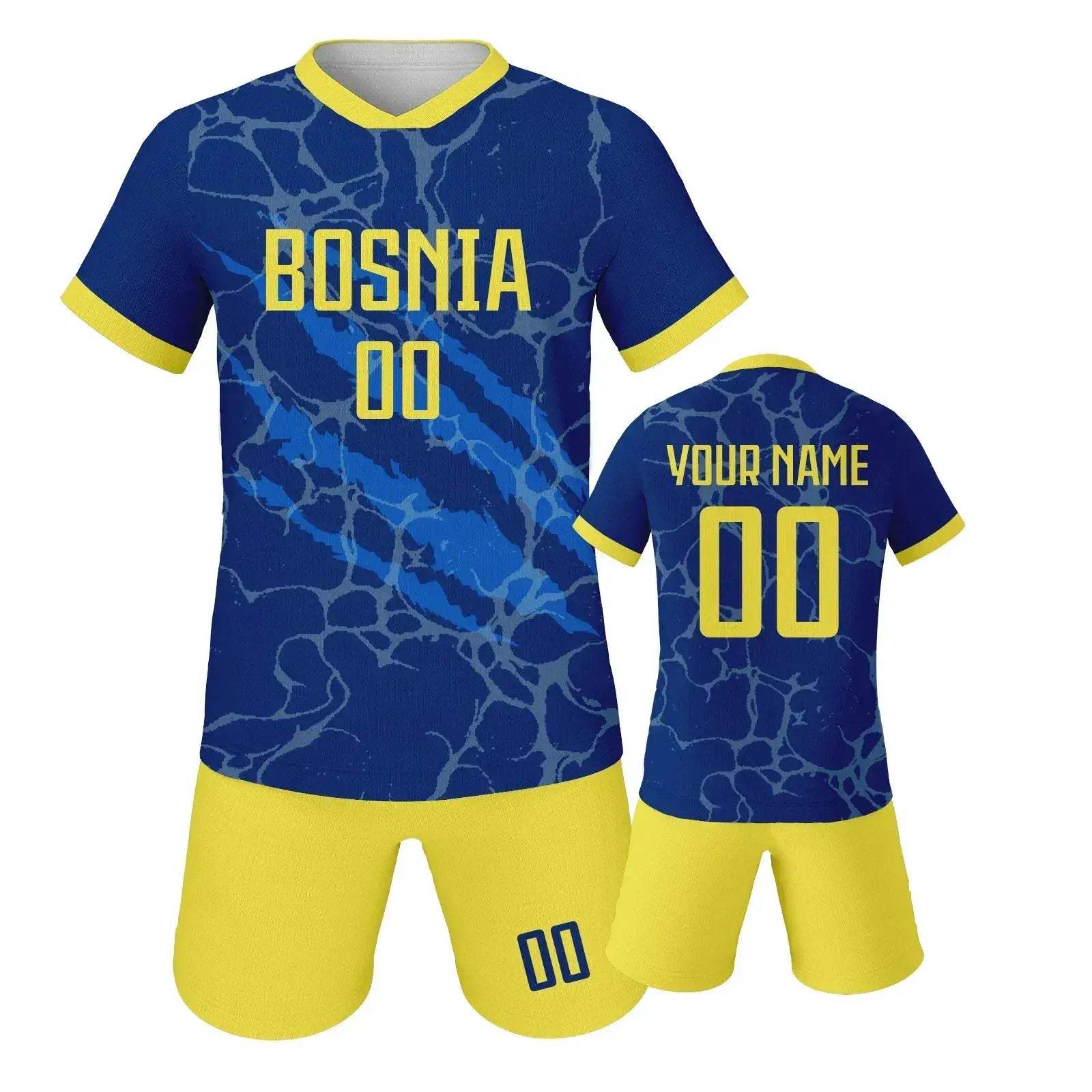 Kids Custom Portugal Netherlands Soccer Jersey Short Set Green Personalize With Name And Number - Image 13