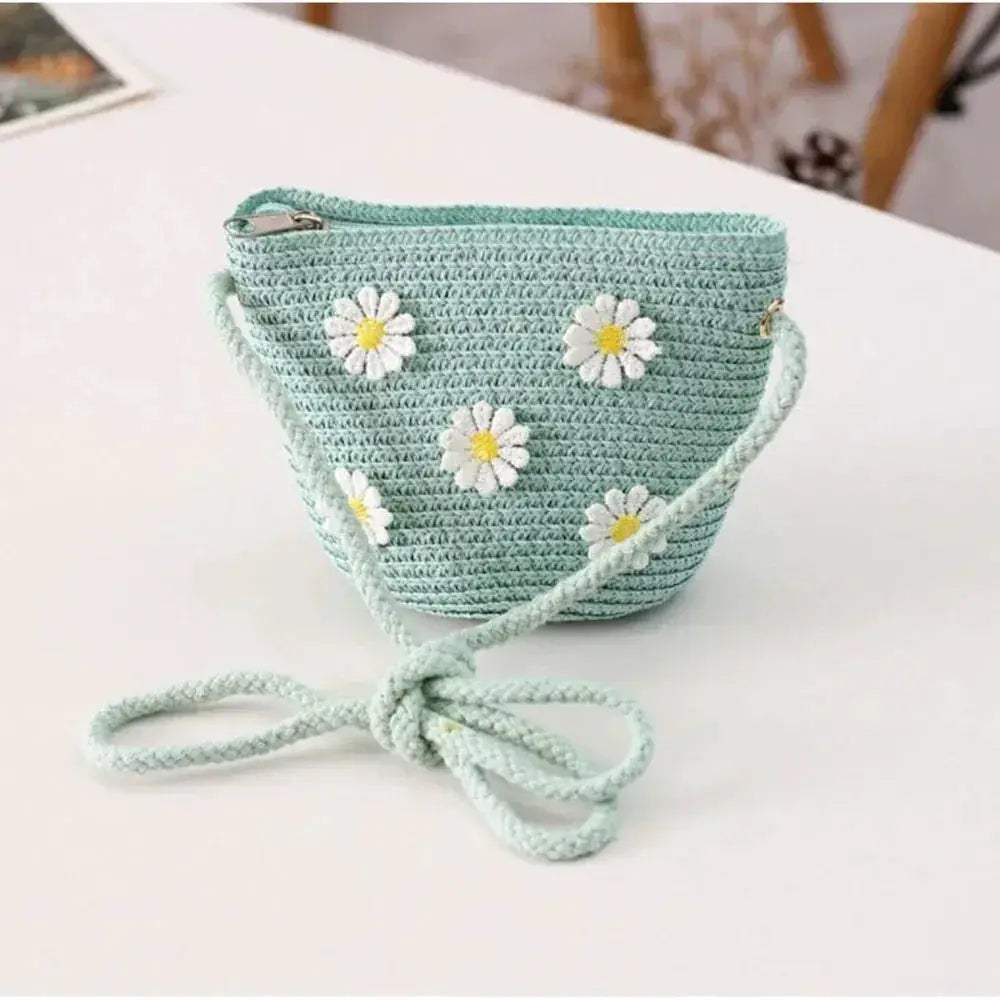 Kids Cute Hand Bag Children's Weave Shoulder Bags Fashion Straw Cross Bag For Girls Made From Natural - Image 15