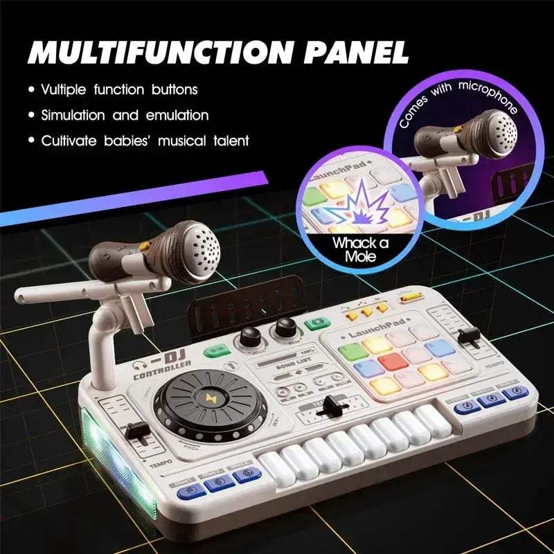Kids DJ Mixer Toy For Educational Music Learning Play - Image 2