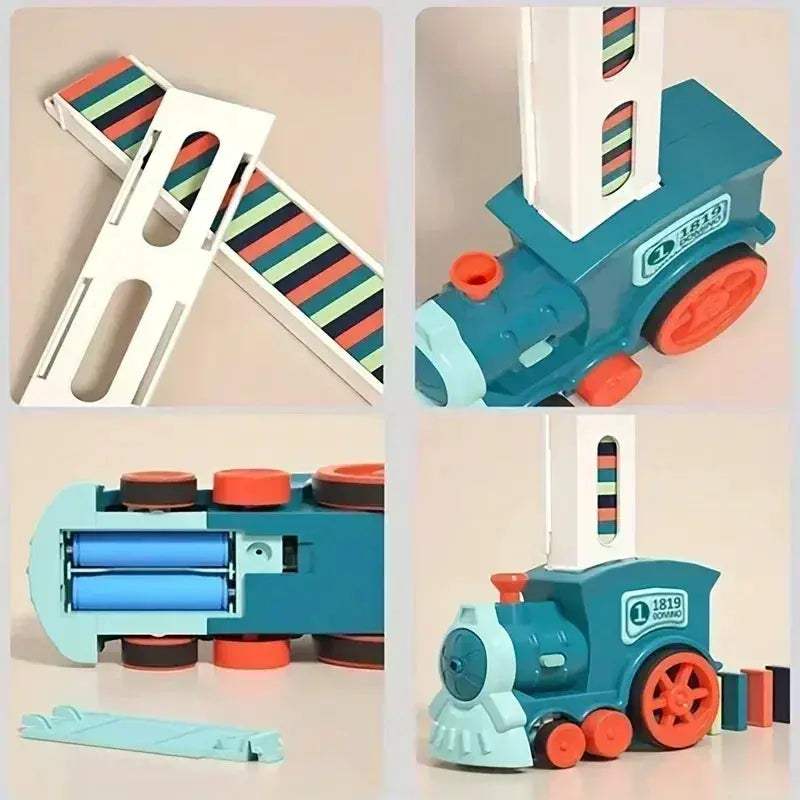Kids Domino Train Set Educational STEM Toy For Learning Fun - Image 5