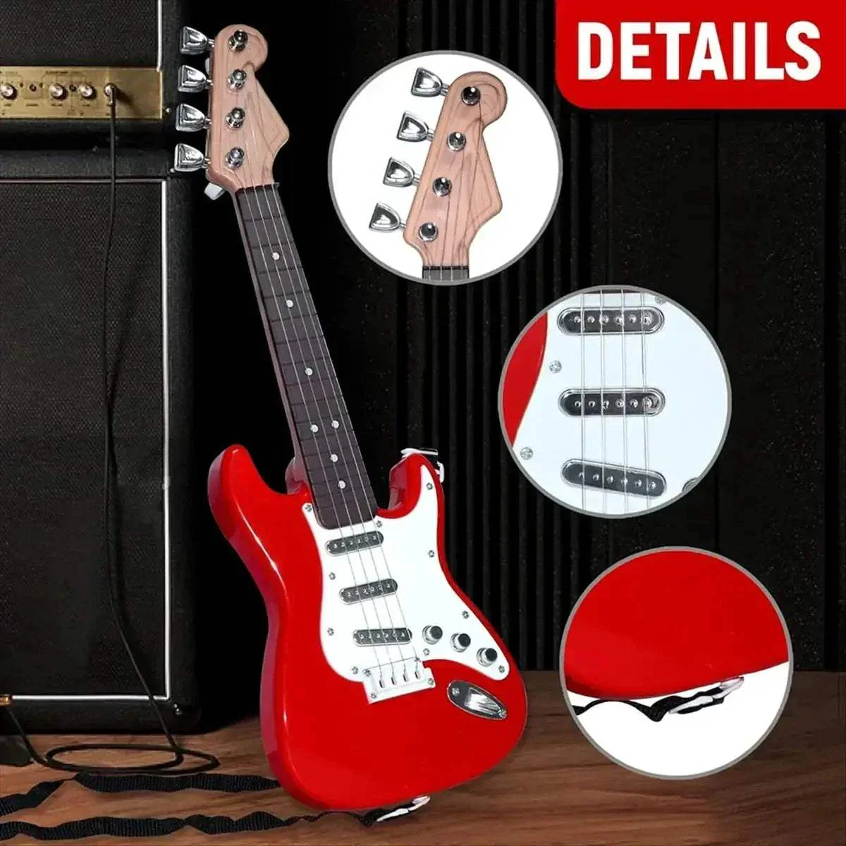Kids Electric Guitar Toy With LED Lights And Rechargeable Battery - Image 3