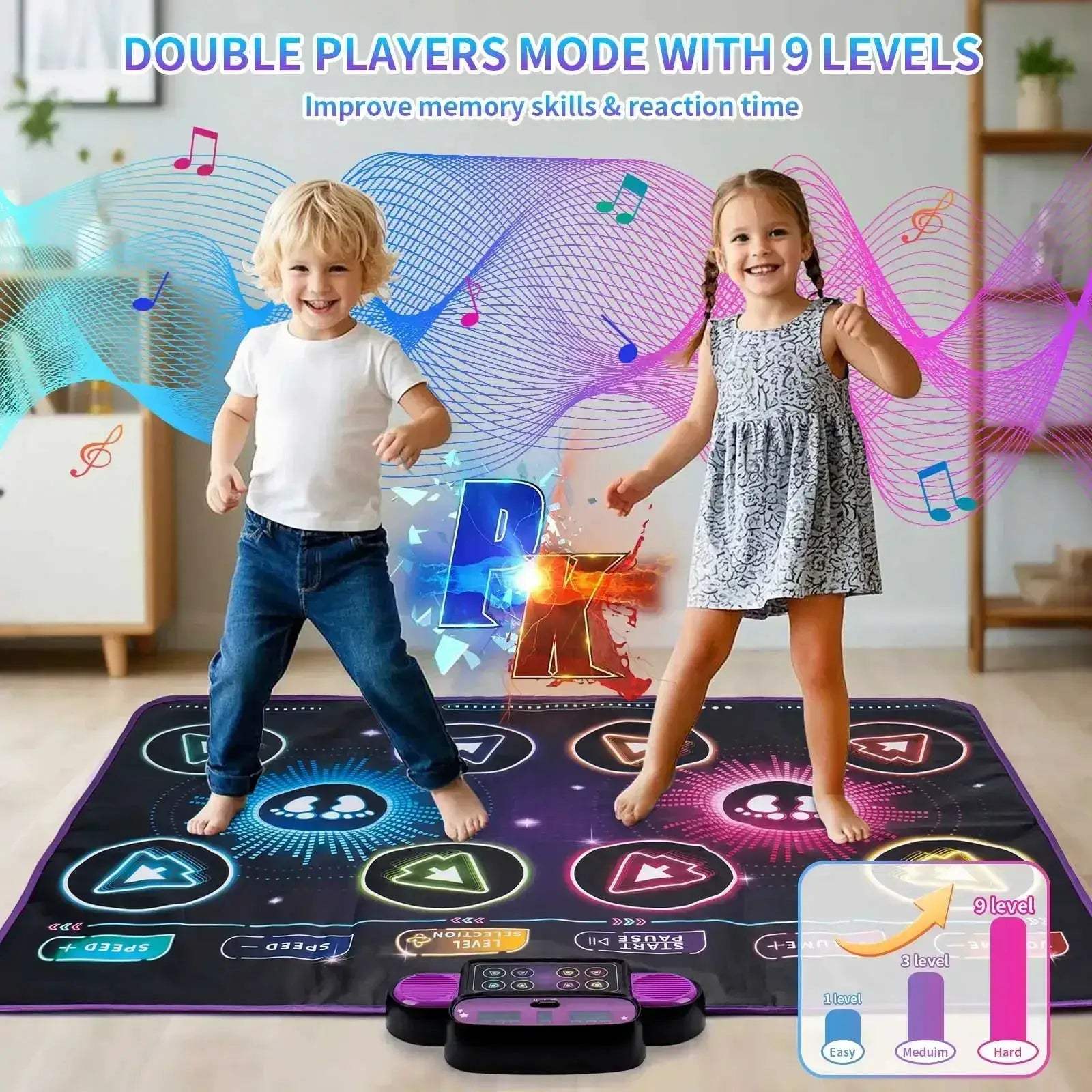 Kids Electronic Dance Mat Blanket With 9 Levels Educational Fun - Image 6