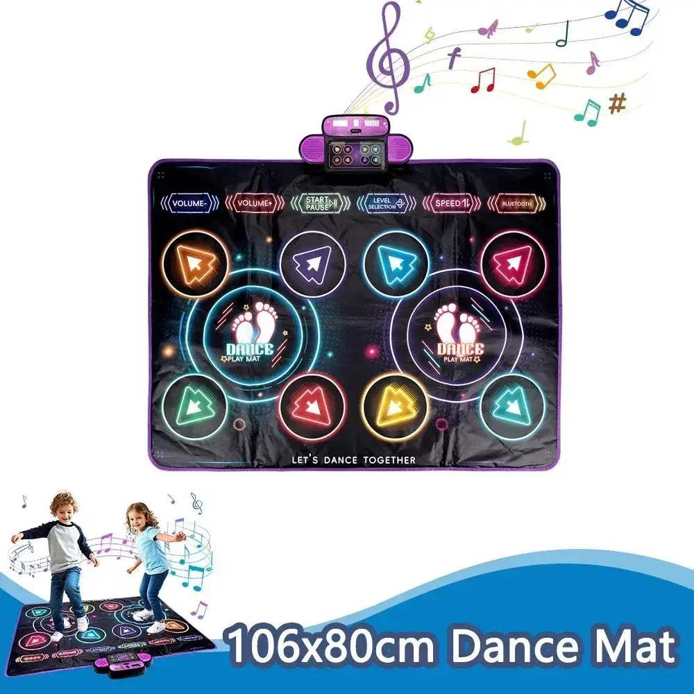 Kids Electronic Dance Mat Bluetooth Light Interactive Educational Toy - Image 7