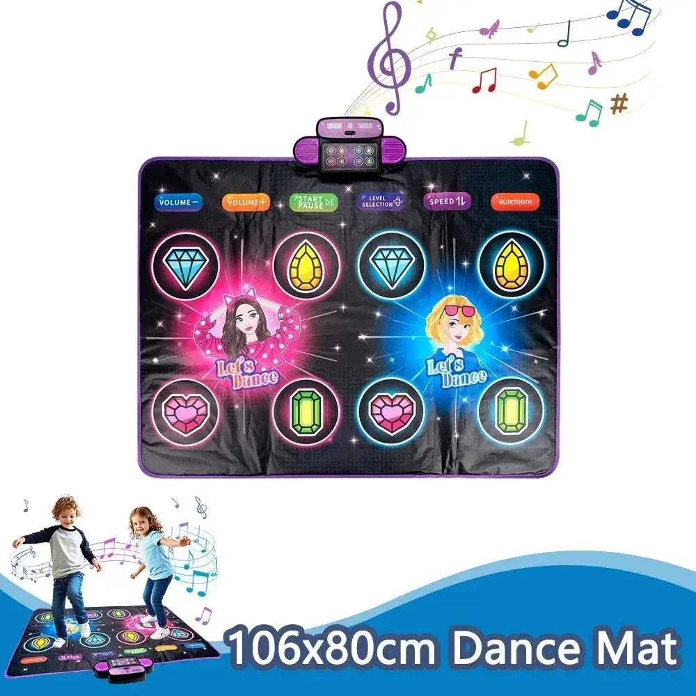 Kids Electronic Dance Mat Bluetooth Light Interactive Educational Toy - Image 9