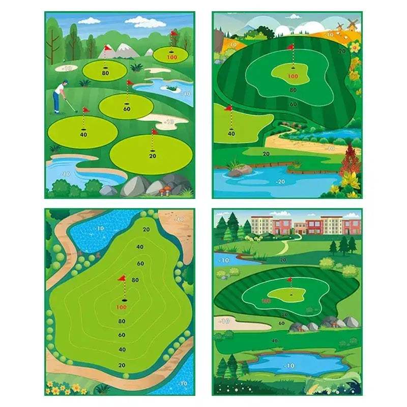 Kids Golf Set For Beginners Includes 16 Balls And Mat - Image 4